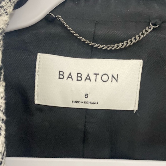 Babaton White and Black Blazer size 8 - Picture 4 of 4